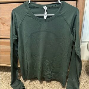 lululemon athletica Forest Green Long Sleeve Tee